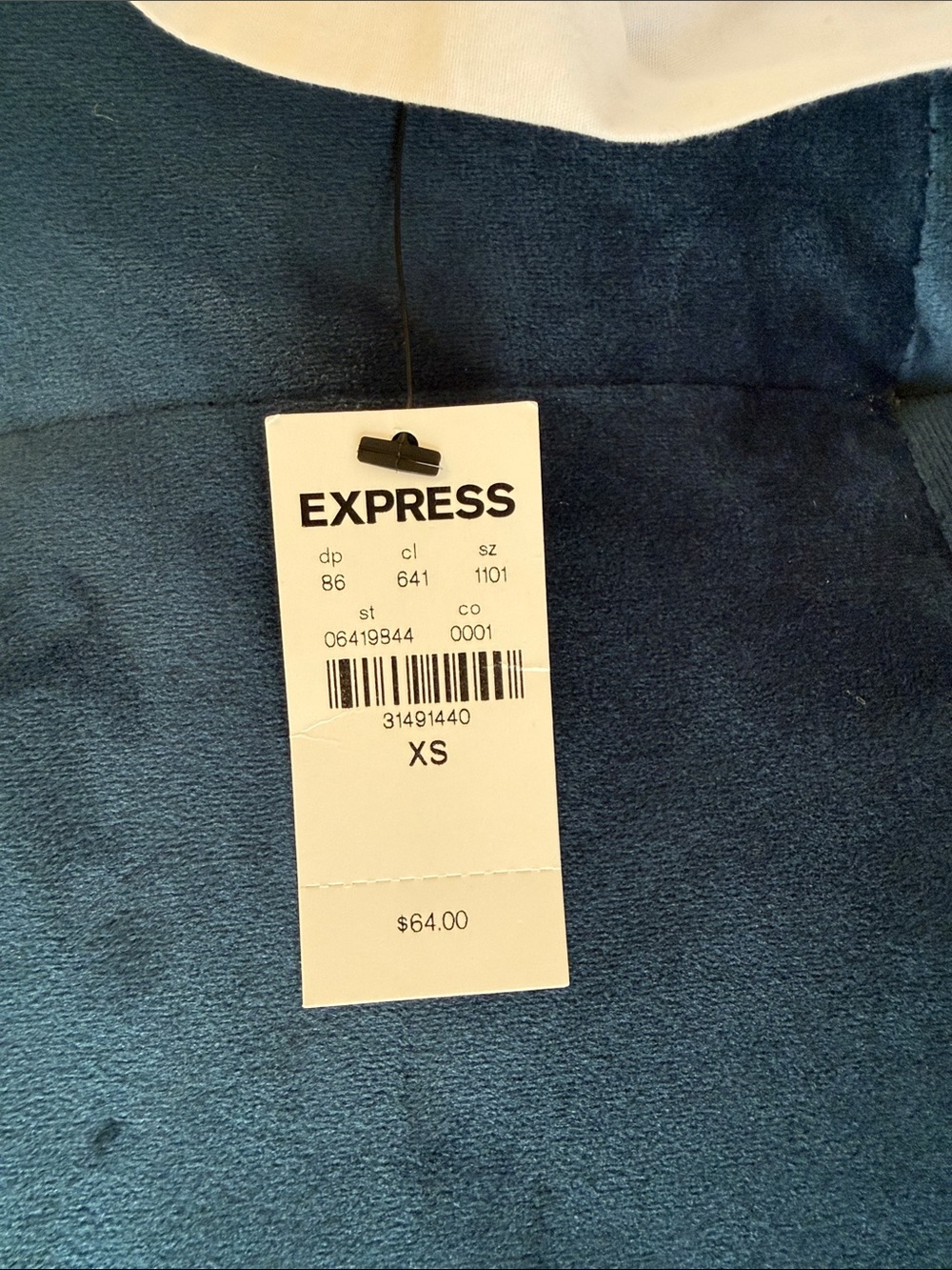 Express Ribbed One Shoulder Ruffle Bodysuit - Picture 3 of 3
